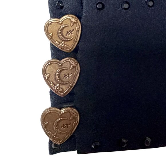 Camilla Mirror Mirror Raglan Button Up Shirt Black Floral Sheer Silk Blouse Sz L - Picture 9 of 16